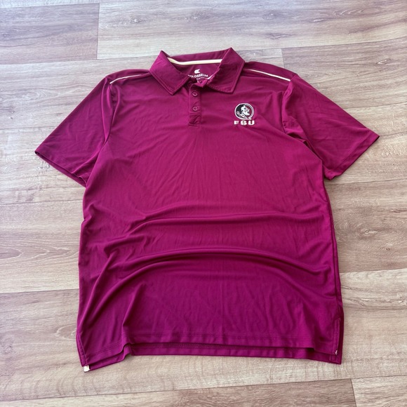 Colosseum Other - Colosseum Mens Florida State University FSU Polo Shirt Garnet Maroon Large